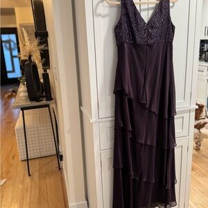 Elegant Purple Evening Gown